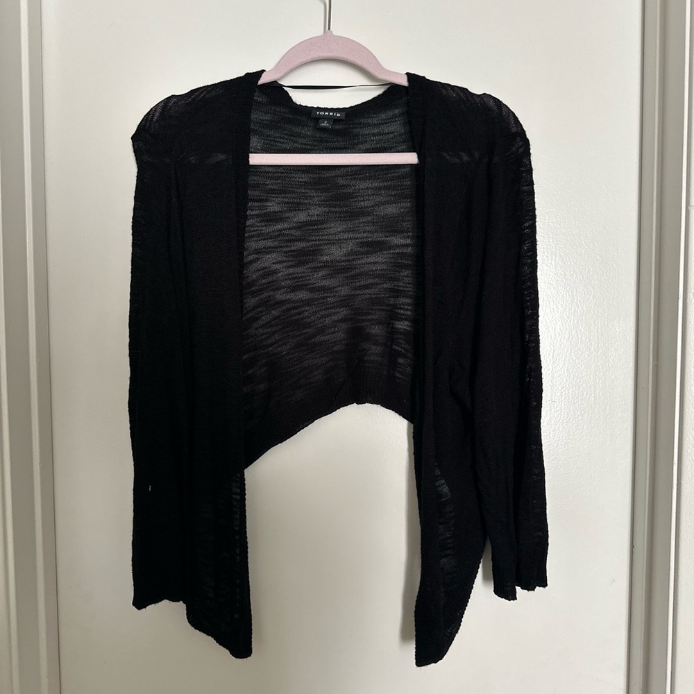 Torrid Black Cardigan Sweater